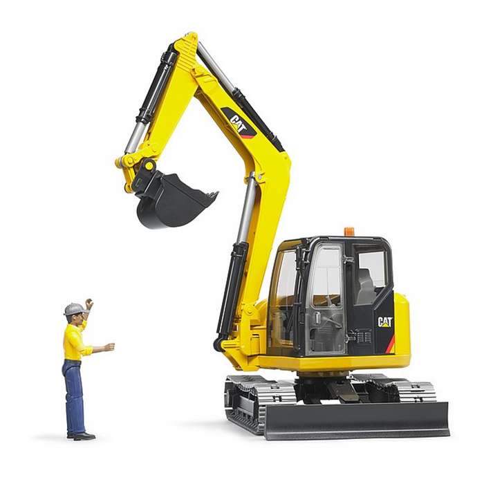 CAT Mini Excavator w/ Worker