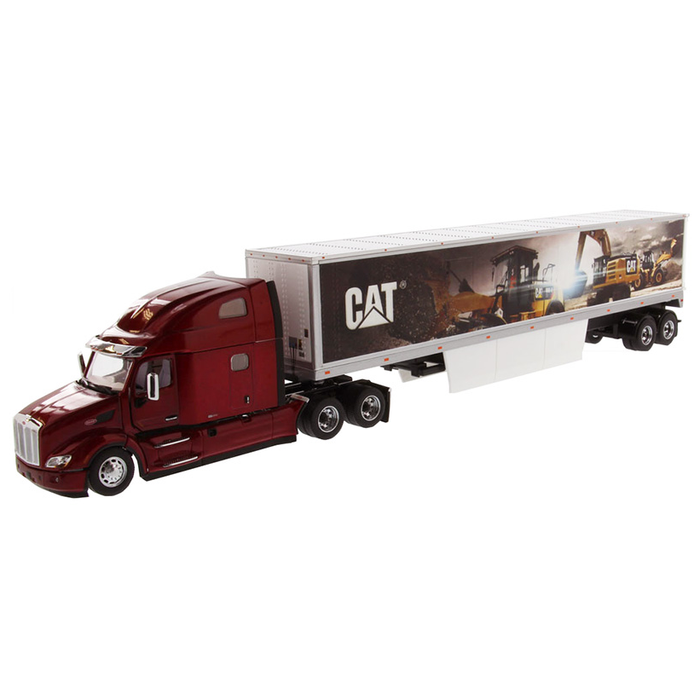 Peterbilt® 579 UltraLoft Tractor with Cat® Mural Trailer Scale 1:50