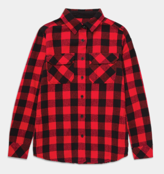 CAT Women's Buffalo Check Flannel Overshirt