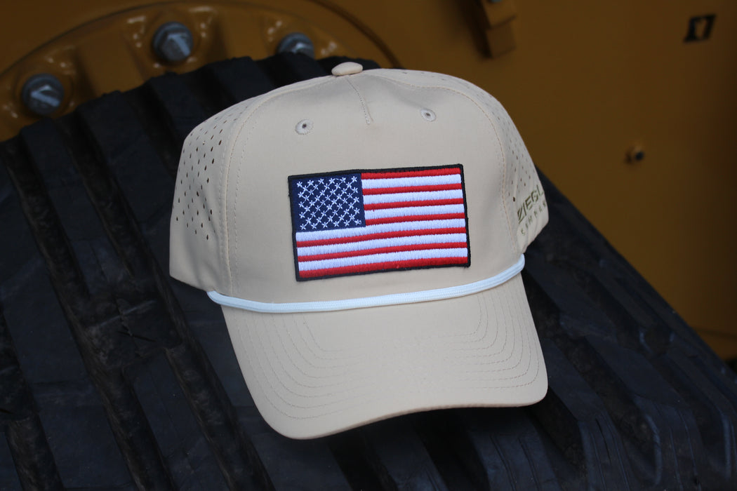 Tan Flag Hat