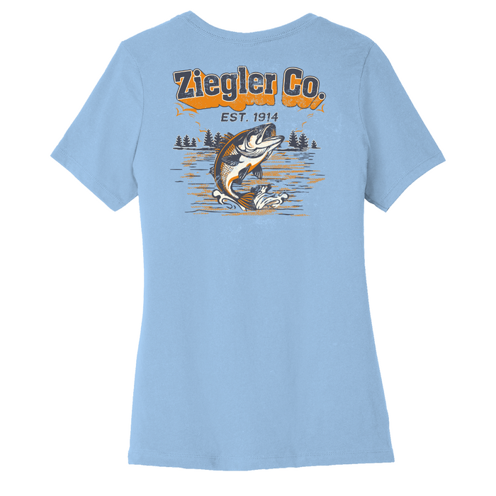 Women's Bass Tee Carolina Blue