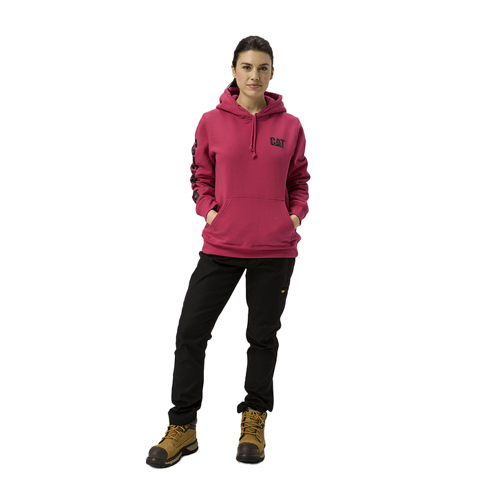 CAT Women's Trademark Banner Pullover Hoodie
