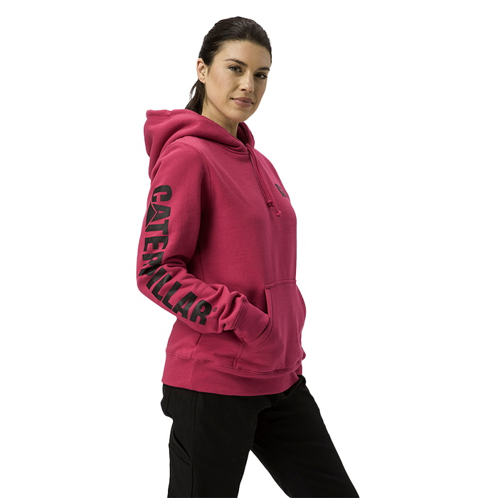 CAT Women's Trademark Banner Pullover Hoodie