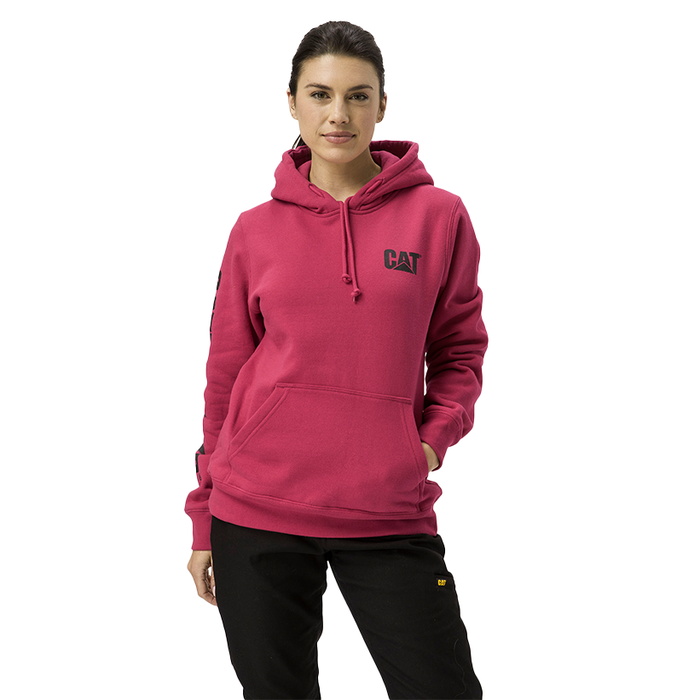 CAT Women's Trademark Banner Pullover Hoodie