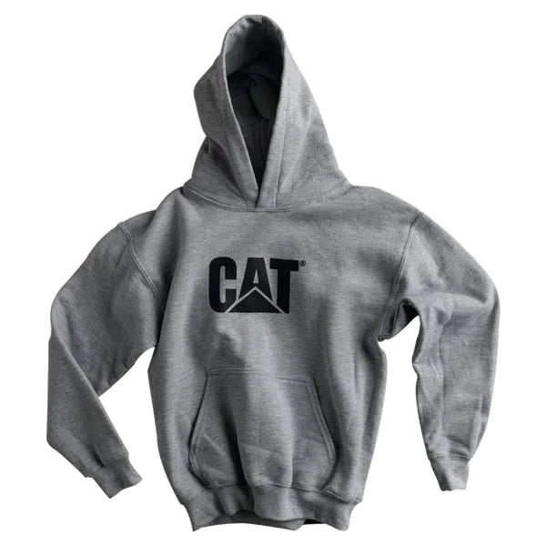 Cat Grey Sport Logo Hoodie YOUTH