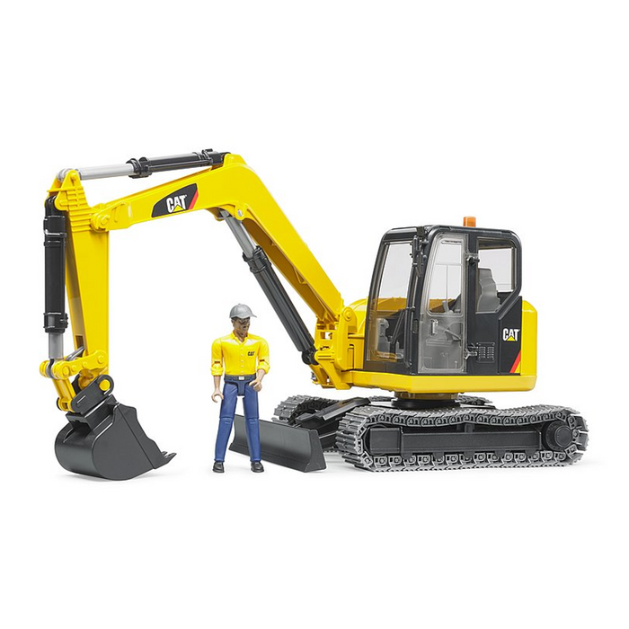 CAT Mini Excavator w/ Worker