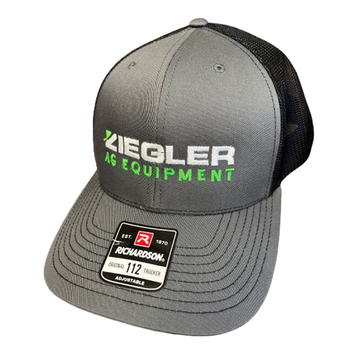 Ziegler Ag Charcoal and Black Trucker Hat