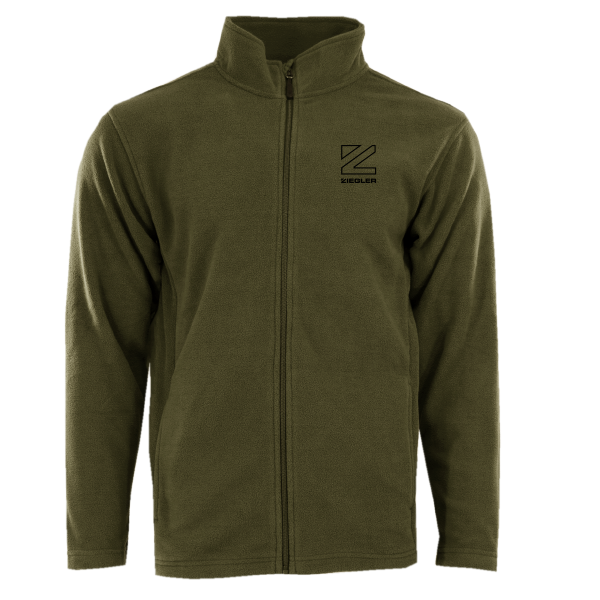 Men's Ziegler Z Icon Outline Fleece Full Zip Jacket Olive