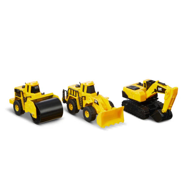 CAT Metal 3 Pack -  Roller/Loader/Excavator