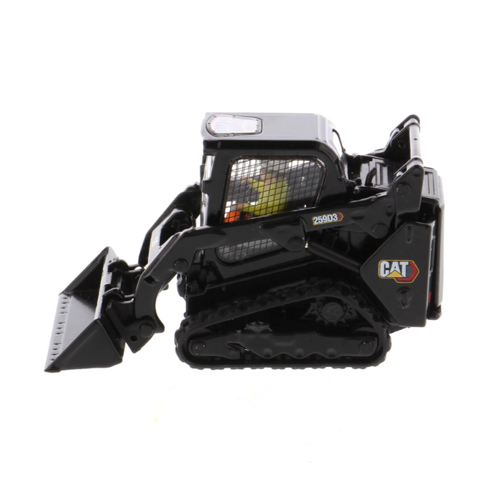 Cat® 259D3 Compact Track Loader with Attachments Special Black Finish Scale 1:50