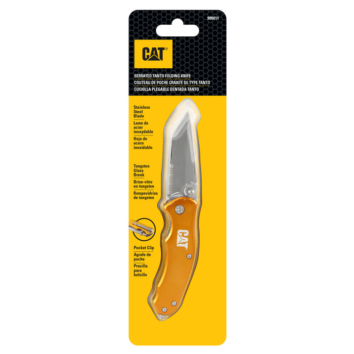 CAT Serrated Tanto Folding Knife 6.5 in.