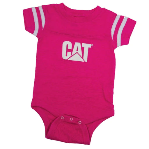 Hot Pink Infant Football Bodysuit