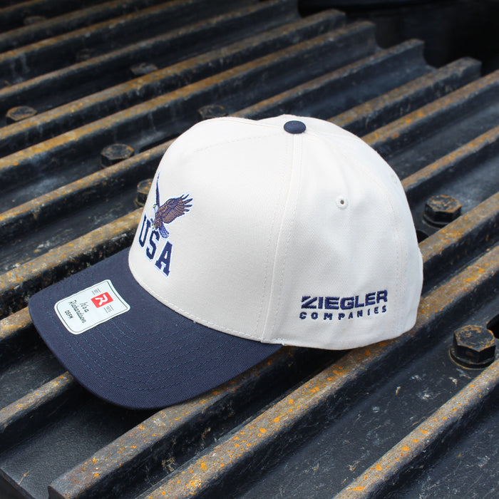 USA Eagle Hat - Navy/Tan