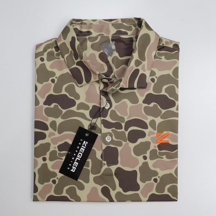 Men's Green Camo Polo