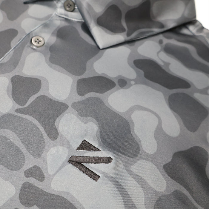Men's Black Camo Polo
