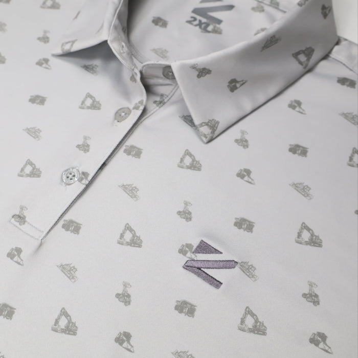 Men's Grey Machine Polo