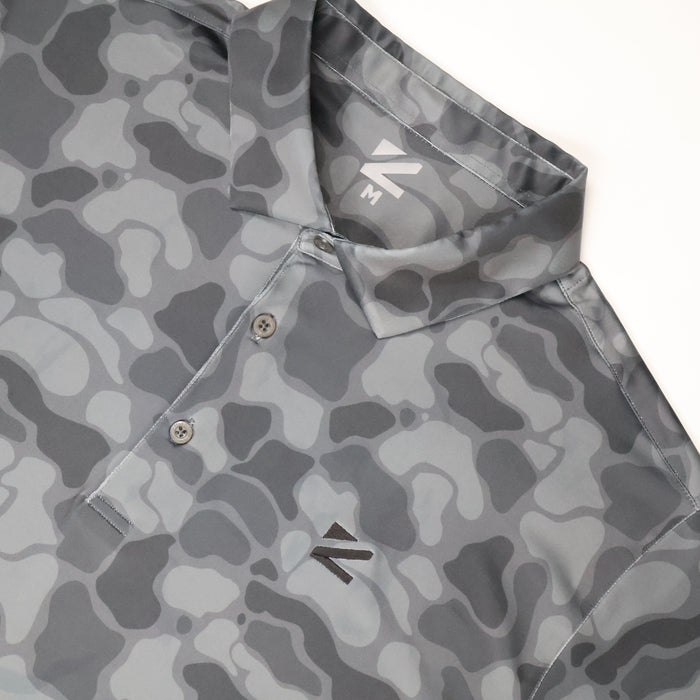 Men's Black Camo Polo