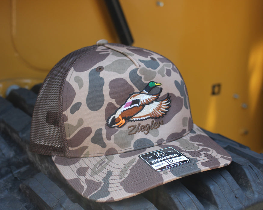 Brown Camo Duck Cap