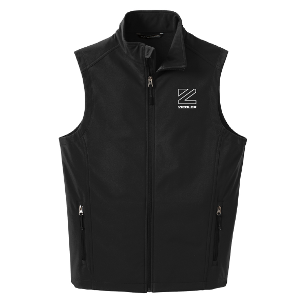 Men's Ziegler Z Icon Outline Soft Shell Vest Black