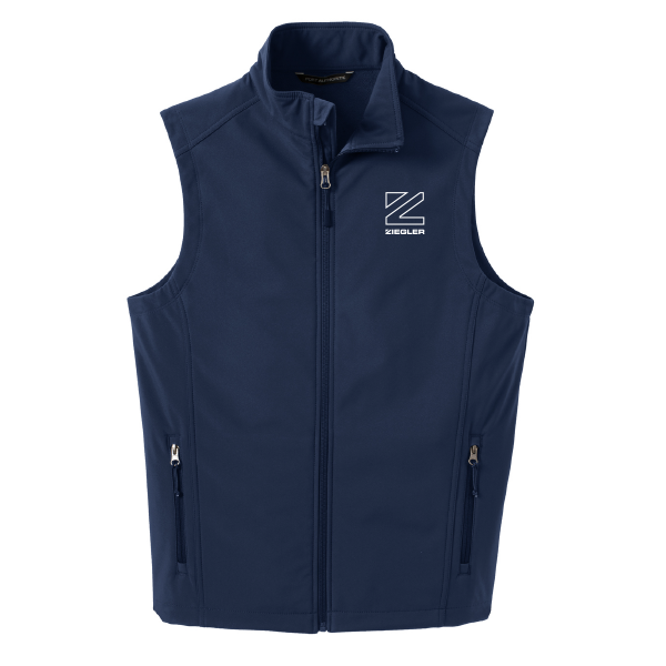 Men's Ziegler Z Icon Outline Soft Shell Vest Navy