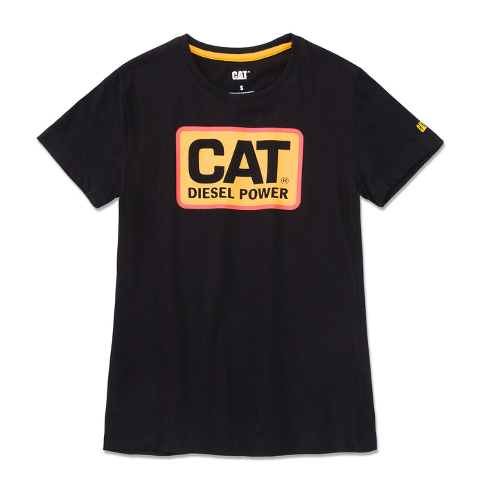 CAT Women's Diesel Power T-Shirt BLACK