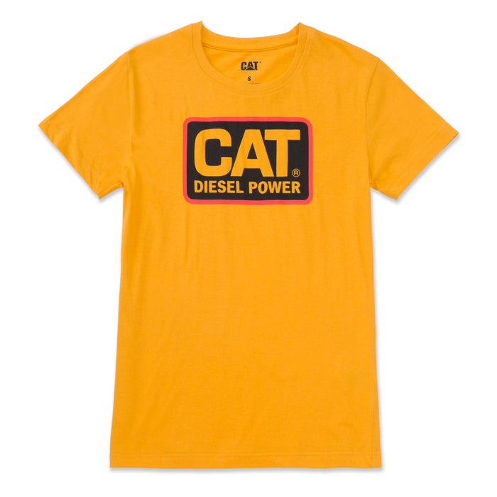 CAT Women's Diesel Power T-Shirt YELLOW