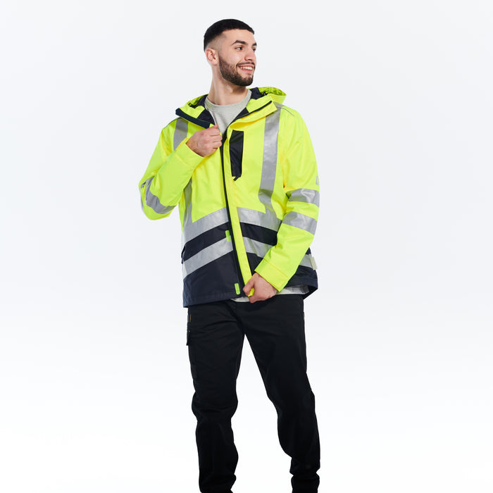 CAT Men's Hi-Vis Waterproof Rain Jackets