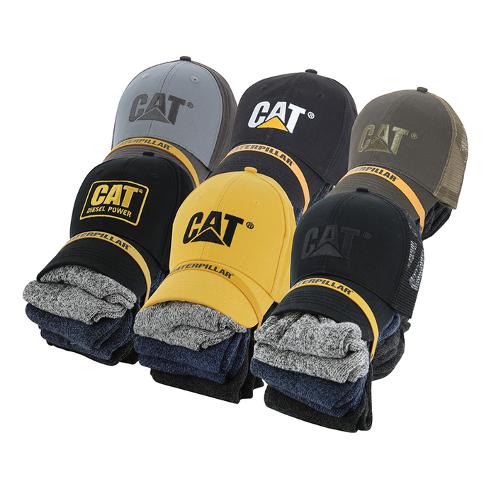 CAT Men's Cap and Sock Bundle