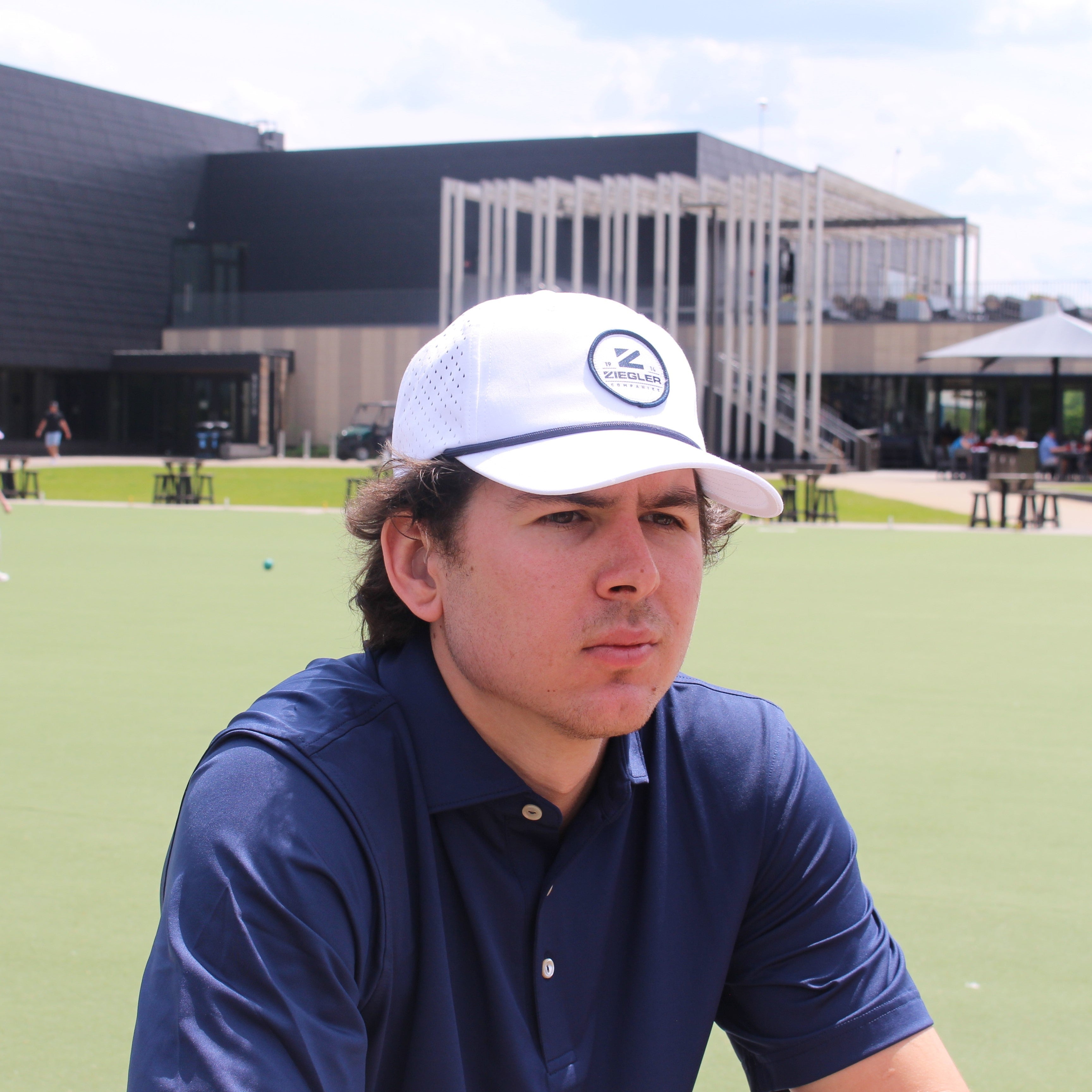 White Trademark Golf Cap — Ziegler Store