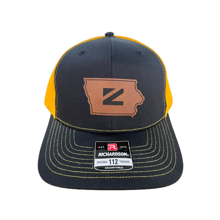 Ziegler Iowa Hawkeye Leather Patch Hat
