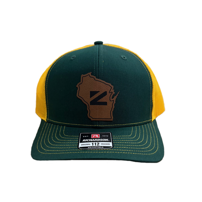 Ziegler Wisconsin Packers Leather Patch Hat