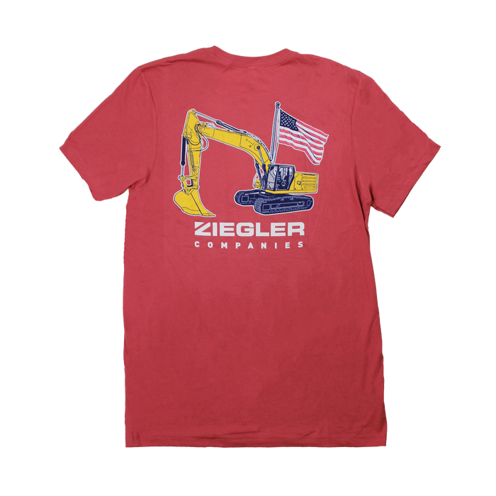 Red Excavator Tee