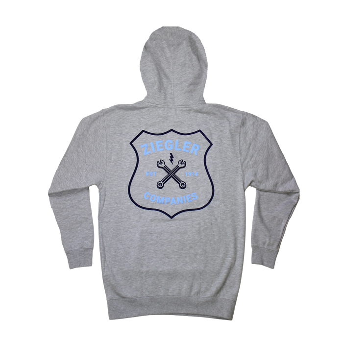 Grey Wrench Hoodie