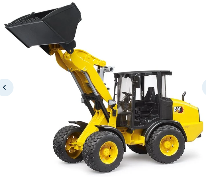 Bruder Wheel Loader (New P/N) - side view with raised bucket